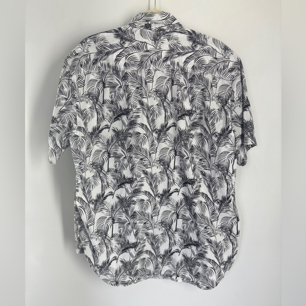 California SHIRT CO. 1976 Black / White Hawaiian Button Up Shirt - Large - Picture 3 of 7